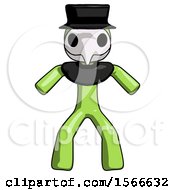 Green Plague Doctor Male Sumo Wrestling Power Pose