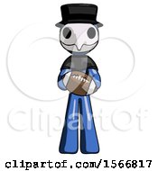 Poster, Art Print Of Blue Plague Doctor Man Giving Football To You