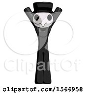 Poster, Art Print Of Black Plague Doctor Man Hands Up