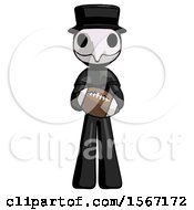 Poster, Art Print Of Black Plague Doctor Man Giving Football To You