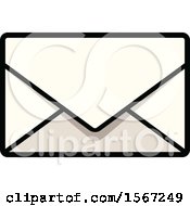 Clipart Of A Mail Icon Royalty Free Vector Illustration
