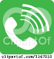Clipart Of A Phone Icon Royalty Free Vector Illustration