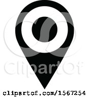 Poster, Art Print Of Black And White Location Icon