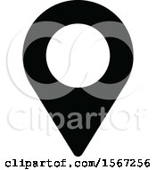 Poster, Art Print Of Black And White Location Icon