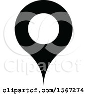 Poster, Art Print Of Black And White Location Icon