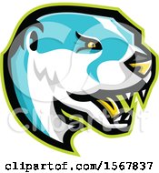 Clipart Of A Tough North American River Otter Animal Mascot Royalty Free Vector Illustration