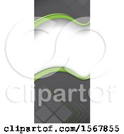 Clipart Of A Gray Green And White Background Royalty Free Vector Illustration