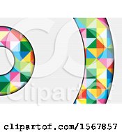 Clipart Of A Colorful Geometric Background Royalty Free Vector Illustration