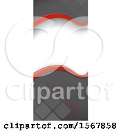 Clipart Of A Gray Red And White Background Royalty Free Vector Illustration