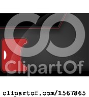 Clipart Of A Gray Black And Red Background Royalty Free Vector Illustration