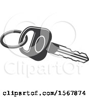 Clipart Of A Car Key Automotive Icon Royalty Free Vector Illustration by Vector Tradition SM
