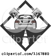 Poster, Art Print Of Car And Piston Repair Design