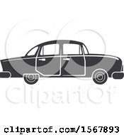 Clipart Of A Vintage Car Automotive Icon Royalty Free Vector Illustration