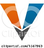 Poster, Art Print Of Letter V Logo