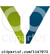 Clipart Of A Letter V Logo Royalty Free Vector Illustration