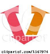 Poster, Art Print Of Letter V Logo