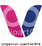Clipart Of A Letter V Logo Royalty Free Vector Illustration