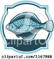 Poster, Art Print Of Blue Flounder Fish