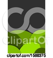Poster, Art Print Of Green Bubble Layout Template Background