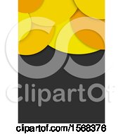 Poster, Art Print Of Yellow Bubble Layout Template Background