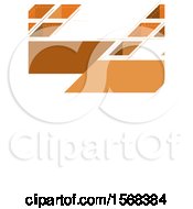 Poster, Art Print Of Geometric Orange Layout Template Background