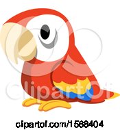 Poster, Art Print Of Cute Scarlet Macaw Parrot