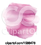 Poster, Art Print Of Pink Watercolor Design On A White Background