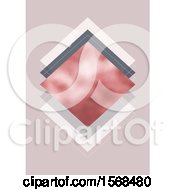 Poster, Art Print Of Rose Gold Diamond Minimalistic Background