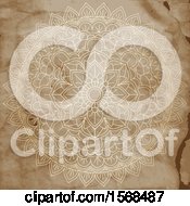 Poster, Art Print Of Mandala On Aged Stained Paper