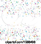 Clipart Of A Colorful Party Confetti Background Royalty Free Vector Illustration