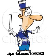 Cartoon Male Gendarme Officer
