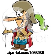 Poster, Art Print Of Cartoon Man With A Sword And Long Nose Savinien De Cyrano De Bergerac