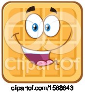 Cartoon Waffle Mascot Character