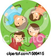 Poster, Art Print Of Happy Family Laying On Grass