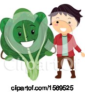 Poster, Art Print Of Boy With A Bokchoy Character