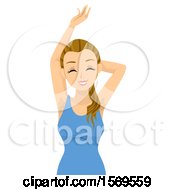 Clipart Of A Teen Girl With Hairy Under Arms Royalty Free Vector Illustration by BNP Design Studio