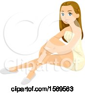 Poster, Art Print Of Teen Girl Waxing Her Legs
