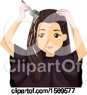 Poster, Art Print Of Teen Girl Dying Her Hair