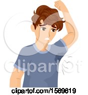 Poster, Art Print Of Teen Guy With Sweaty Armpits