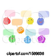 Poster, Art Print Of Colorful Characters With Speech Balloons