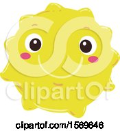 Clipart Of A Happy Yellow Sun Royalty Free Vector Illustration