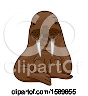 Poster, Art Print Of Cute Sitting Walrus