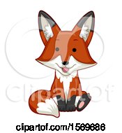 Poster, Art Print Of Cute Sitting Fox