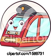 Poster, Art Print Of Train Driver Mascot Wearing A Hat