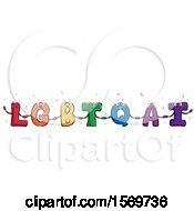 Poster, Art Print Of Colorful Lgbtqai Letters Holding Hands