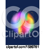 Clipart Of A Colorful Electric Sphere Or Crystal Ball Royalty Free Vector Illustration by BNP Design Studio