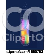 Clipart Of A Test Tube With Colorful Magical Liquid Royalty Free Vector Illustration by BNP Design Studio