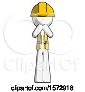 Poster, Art Print Of White Construction Worker Contractor Man Laugh Giggle Or Gasp Pose