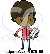 Poster, Art Print Of Cartoon Frustrated Woman