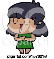 Cartoon Woman Laughing